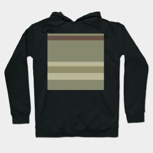 A pleasing medley of Quincy, Pastel Brown, Camouflage Green, Putty and Brown Grey stripes. Hoodie